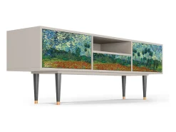 Hot Mueble de TV - 170х59х41 cm - T6 - Poppy field by van Gogh, Areia Bege