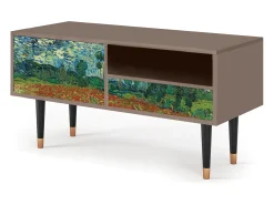 Móvel De Tv| Mueble de TV - 115х59х48 cm - T3 - Poppy field by van Gogh, Latte Bege