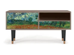Móvel De Tv| Mueble de TV - 115х59х48 cm - T3 - Poppy field by van Gogh, Latte Bege