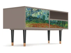 Móvel De Tv| Mueble de TV - 115х59х48 cm - T3 - Poppy field by van Gogh, Latte Bege