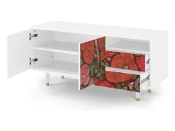 Sale Mueble de TV - 125х56х41 cm - T7 - Poppy Garden, Branco Bege