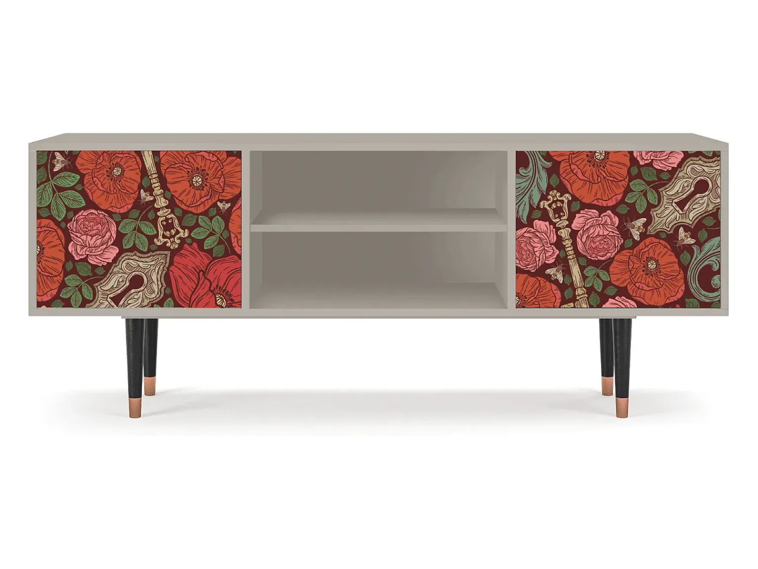 Mueble de TV - 170х69х48 cm - T2 - Poppy Garden, Areia^ Móvel De Tv