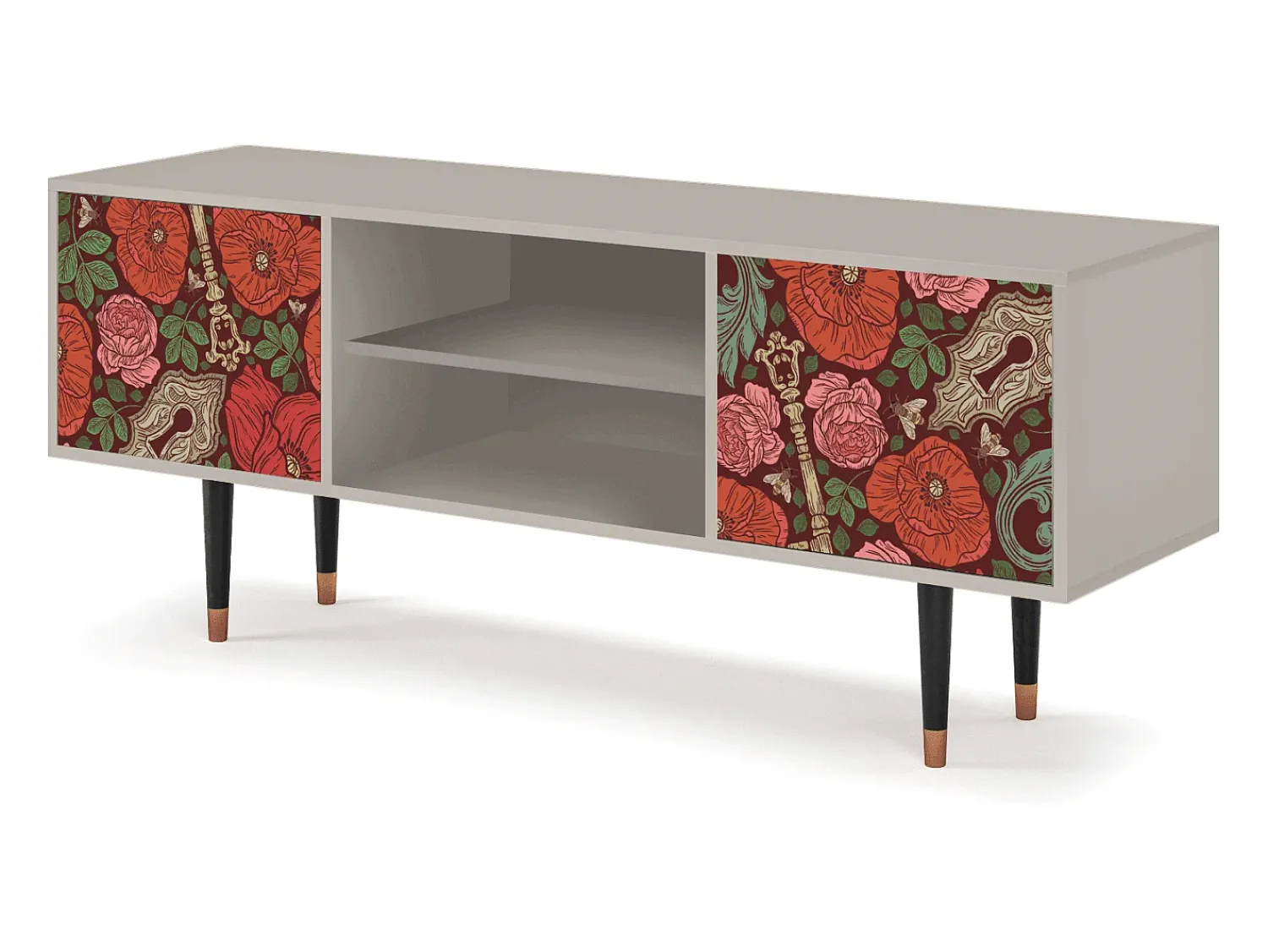Mueble de TV - 170х69х48 cm - T2 - Poppy Garden, Areia^ Móvel De Tv