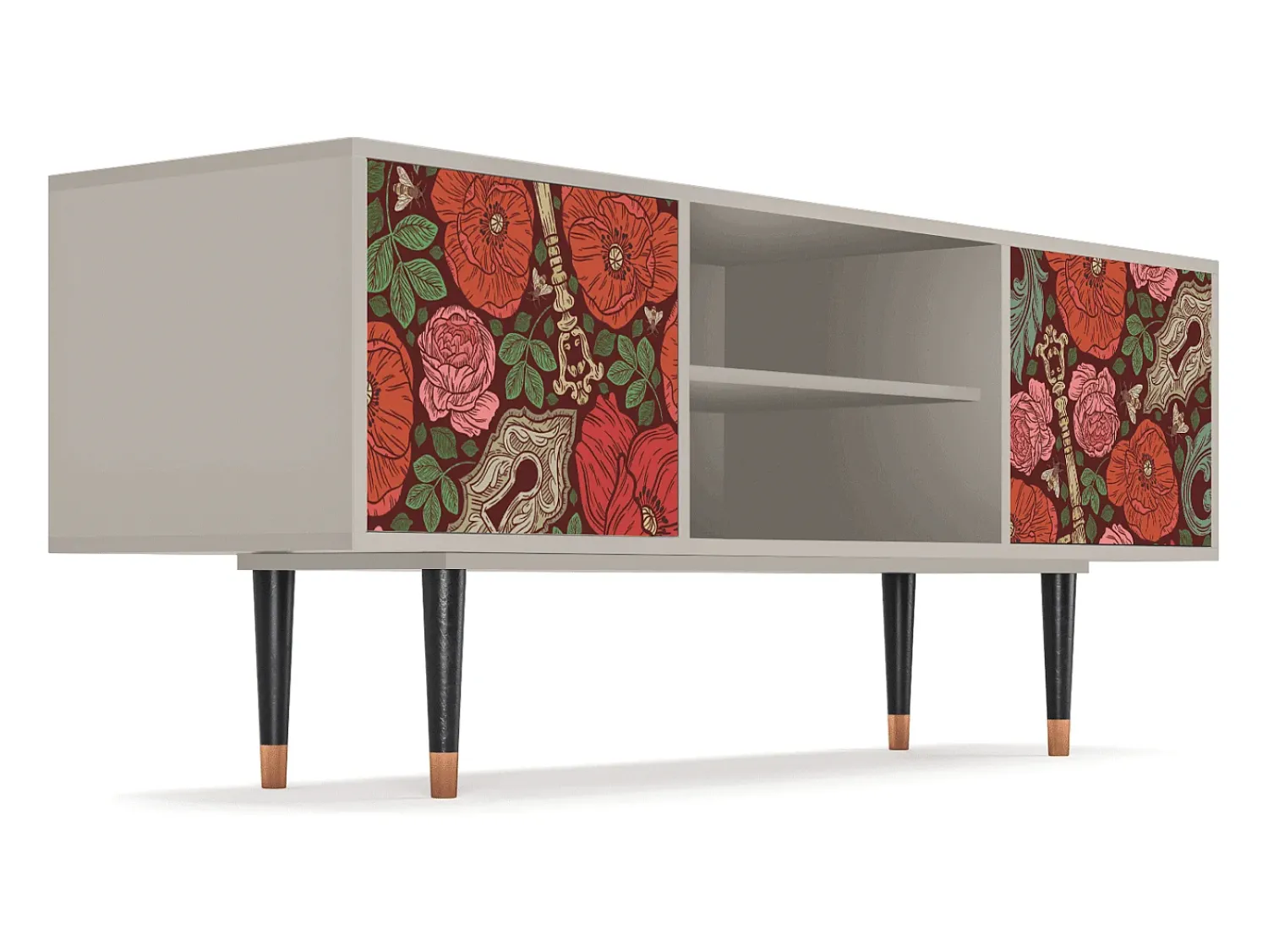 Mueble de TV - 170х69х48 cm - T2 - Poppy Garden, Areia^ Móvel De Tv