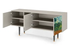 Móvel De Tv* Mueble de TV - 150х69х41 cm - T5 - Poppy field by van Gogh, Areia Bege