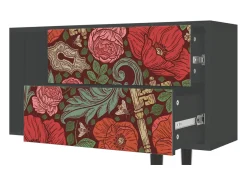 Móvel De Tv| Mueble de TV - 170х69х48 cm - T1 - Poppy Garden, Antracite Cinza antracite