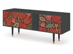 Móvel De Tv| Mueble de TV - 170х69х48 cm - T1 - Poppy Garden, Antracite Cinza antracite