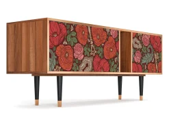 Móvel De Tv* Mueble de TV - 170х69х48 cm - T1 - Poppy Garden, Nogueira Castanho