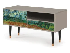 Clearance Mueble de TV - 115х59х48 cm - T3 - Poppy field by van Gogh, Areia Bege