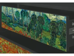 Best Mueble de TV - 170х59х48 cm - T4 - Poppy field by van Gogh, Antracite Cinza antracite