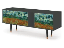 Mueble de TV - 170х69х48 cm - T1 - Poppy field by van Gogh, Antracite^ Móvel De Tv