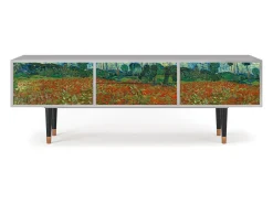 Móvel De Tv* Mueble de TV - 170х59х48 cm - T4 - Poppy field by van Gogh, Cinza Cinzento
