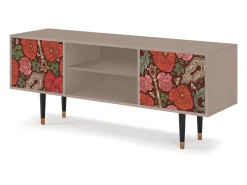 Móvel De Tv| Mueble de TV - 170х69х48 cm - T2 - Poppy Garden, Latte Bege