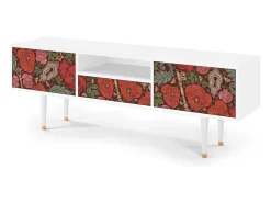 Mueble de TV - 170х59х41 cm - T6 - Poppy Garden, Branco^ Móvel De Tv