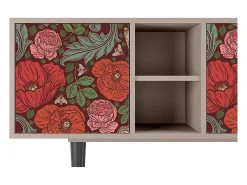 Outlet Mueble de TV - 150х69х41 cm - T5 - Poppy Garden, Latte Bege