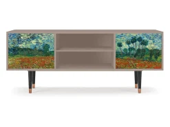 Móvel De Tv| Mueble de TV - 170х69х48 cm - T2 - Poppy field by van Gogh, Latte Bege