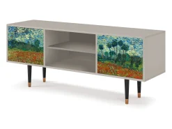 Móvel De Tv* Mueble de TV - 170х69х48 cm - T2 - Poppy field by van Gogh, Areia Bege
