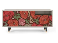 Best Mueble de TV - 125х56х41 cm - T7 - Poppy Garden, Areia Bege