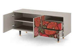 Best Mueble de TV - 125х56х41 cm - T7 - Poppy Garden, Areia Bege