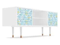 Online Mueble de TV - 170х69х48 cm - T2 - Portugese tiles, Branco Bege