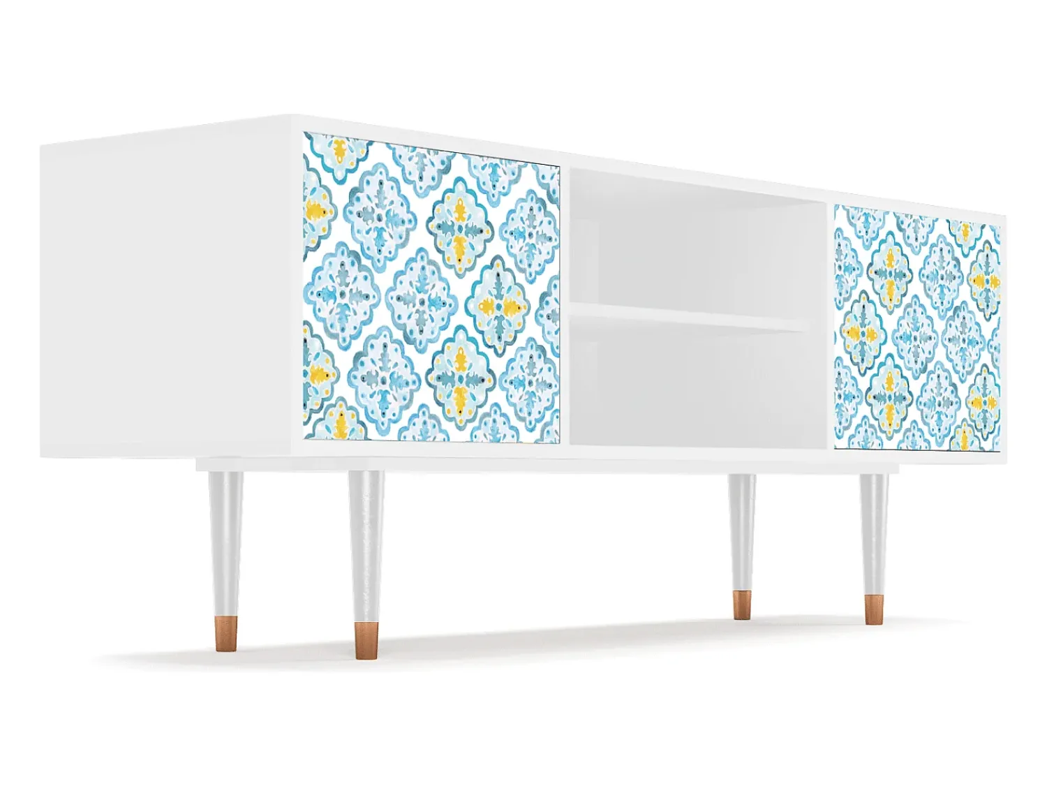 Online Mueble de TV - 170х69х48 cm - T2 - Portugese tiles, Branco Bege