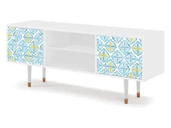 Online Mueble de TV - 170х69х48 cm - T2 - Portugese tiles, Branco Bege