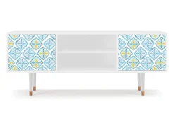 Online Mueble de TV - 170х69х48 cm - T2 - Portugese tiles, Branco Bege