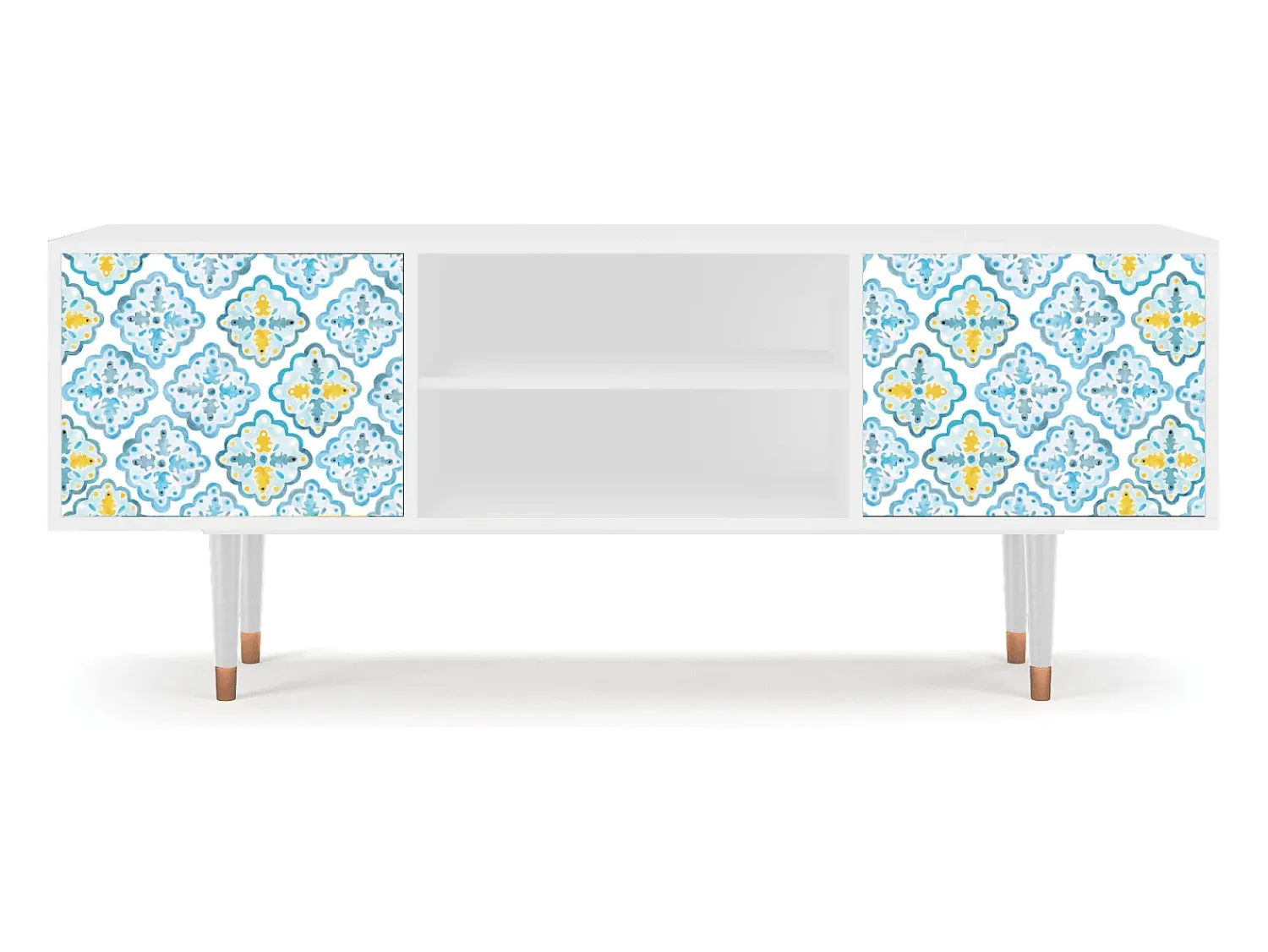 Online Mueble de TV - 170х69х48 cm - T2 - Portugese tiles, Branco Bege