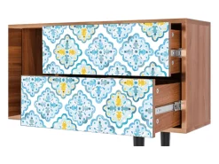 Online Mueble de TV - 170х69х48 cm - T1 - Portugese tiles, Nogueira Castanho