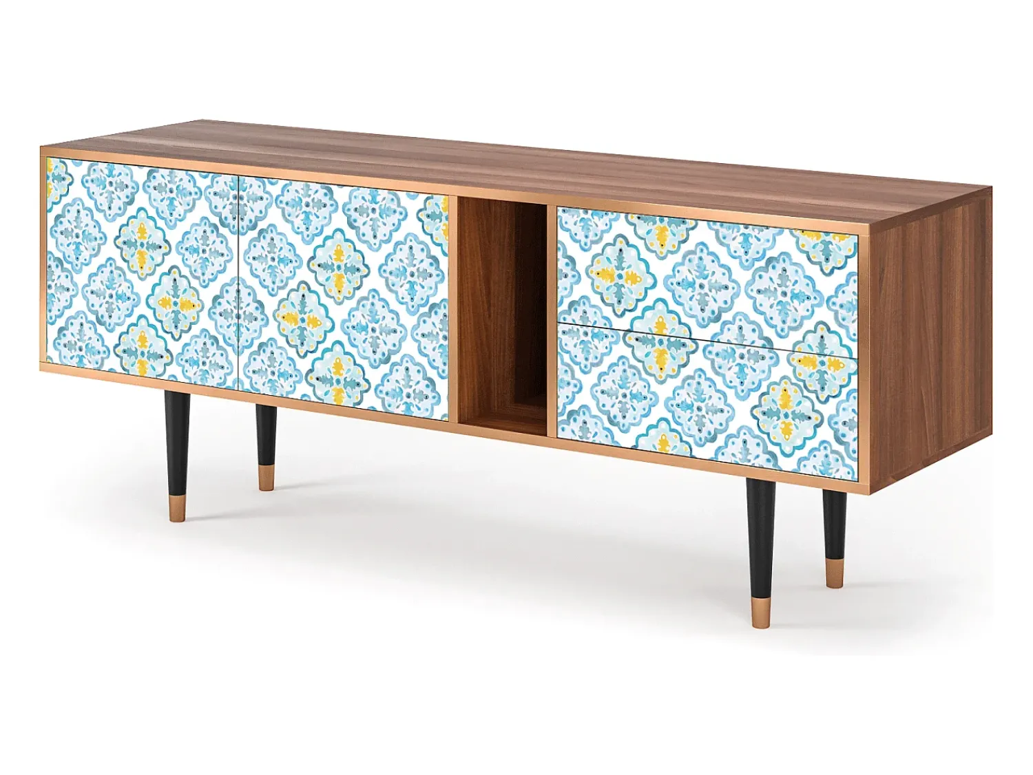 Online Mueble de TV - 170х69х48 cm - T1 - Portugese tiles, Nogueira Castanho