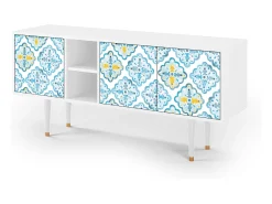 Outlet Mueble de TV - 150х69х41 cm - T5 - Portugese tiles, Branco Bege