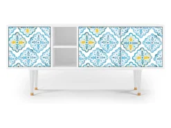 Outlet Mueble de TV - 150х69х41 cm - T5 - Portugese tiles, Branco Bege