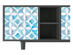 Móvel De Tv| Mueble de TV - 150х69х41 cm - T5 - Porto Mood, Antracite Cinza antracite