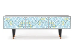 Mueble de TV - 170х59х48 cm - T4 - Portugese tiles, Cinza^ Móvel De Tv