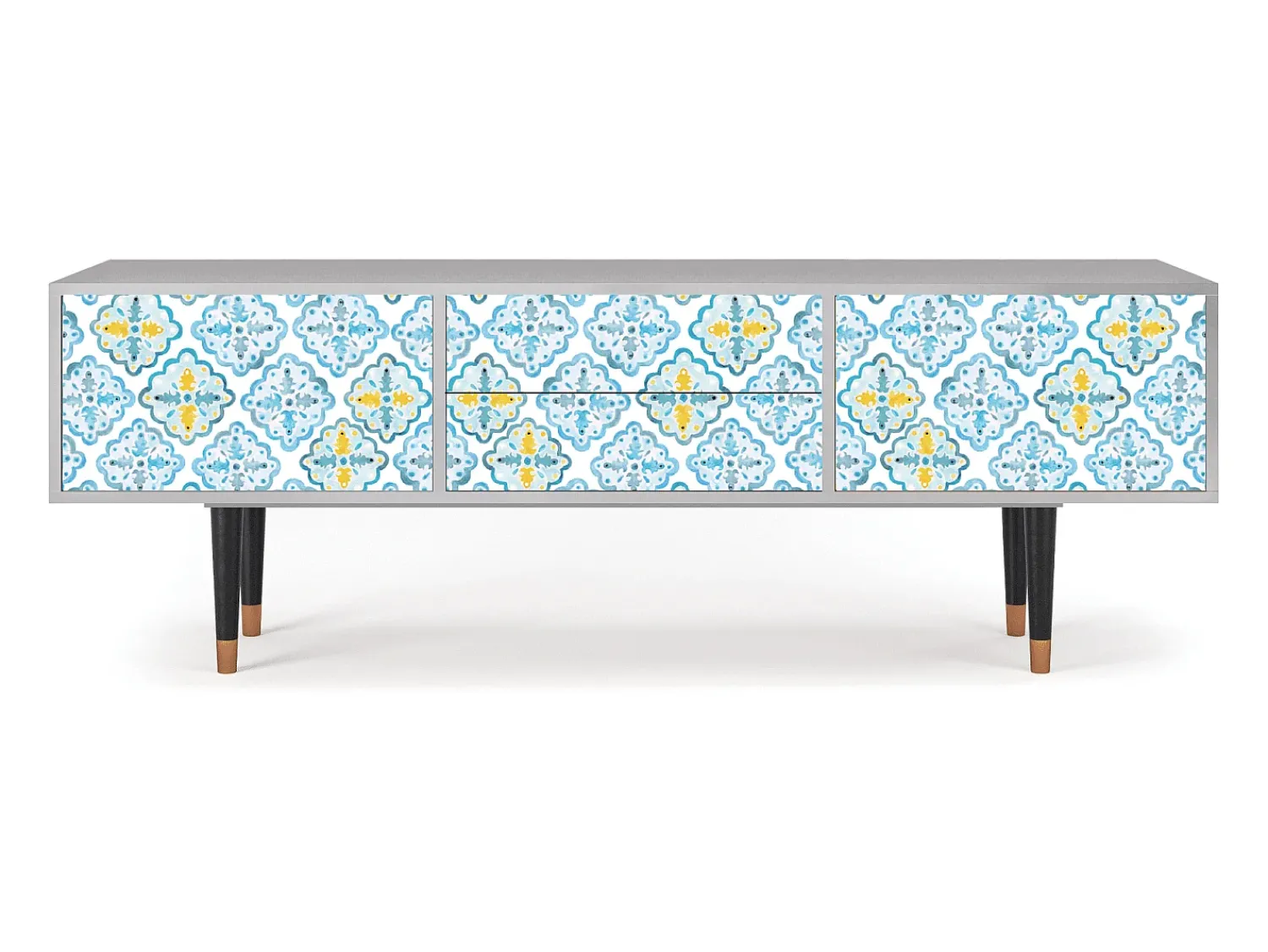 Mueble de TV - 170х59х48 cm - T4 - Portugese tiles, Cinza^ Móvel De Tv
