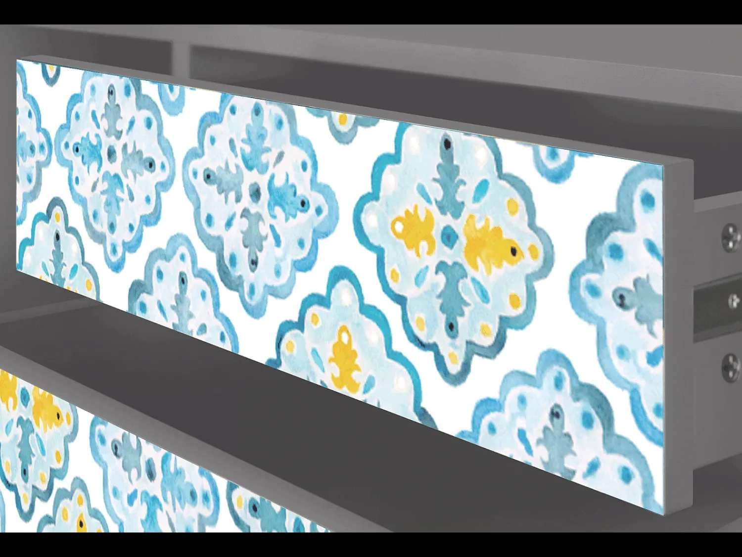 Mueble de TV - 170х59х48 cm - T4 - Portugese tiles, Cinza^ Móvel De Tv