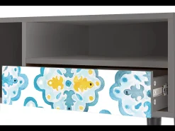 Móvel De Tv* Mueble de TV - 115х59х48 cm - T3 - Portugese tiles, Cinza Cinzento