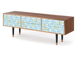 Mueble de TV - 170х59х48 cm - T4 - Portugese tiles, Nogueira^ Móvel De Tv
