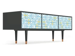 Móvel De Tv* Mueble de TV - 170х59х48 cm - T4 - Portugese tiles, Antracite Cinza antracite