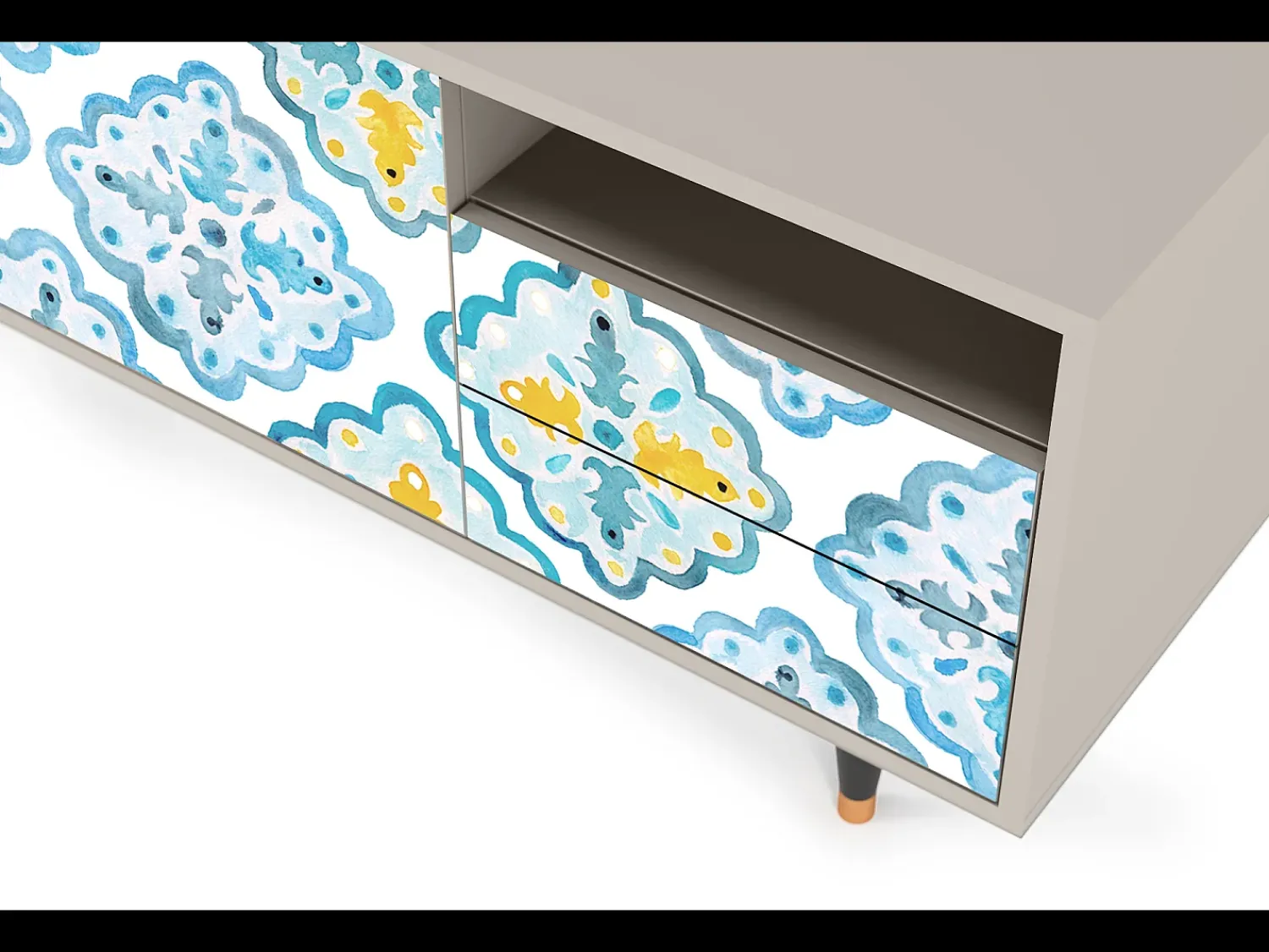 Mueble de TV - 125х56х41 cm - T7 - Portugese tiles, Areia^ Móvel De Tv