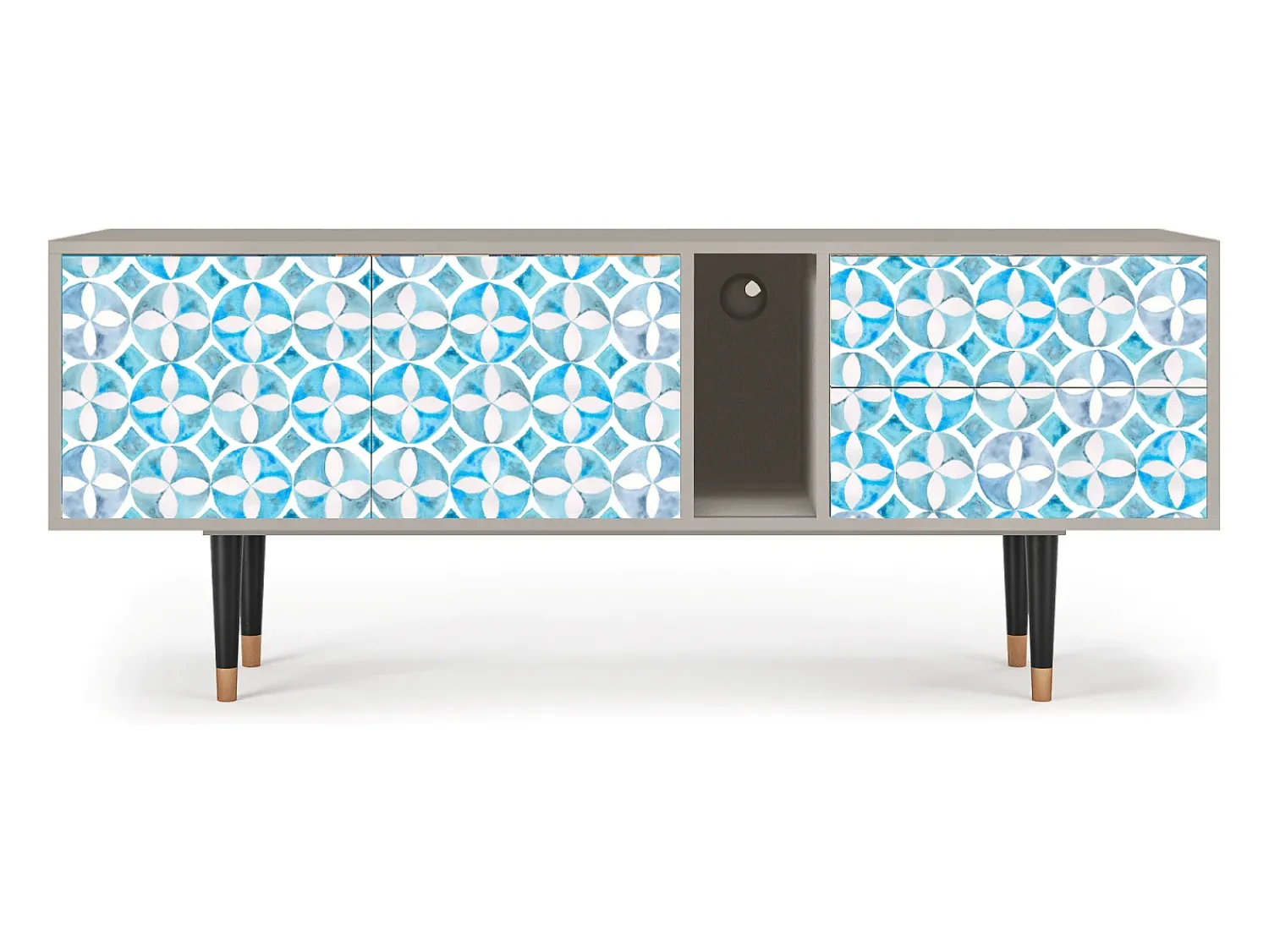 Móvel De Tv| Mueble de TV - 170х69х48 cm - T1 - Porto Mood, Areia Bege