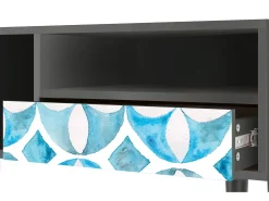 New Mueble de TV - 115х59х48 cm - T3 - Porto Mood, Antracite Cinza antracite