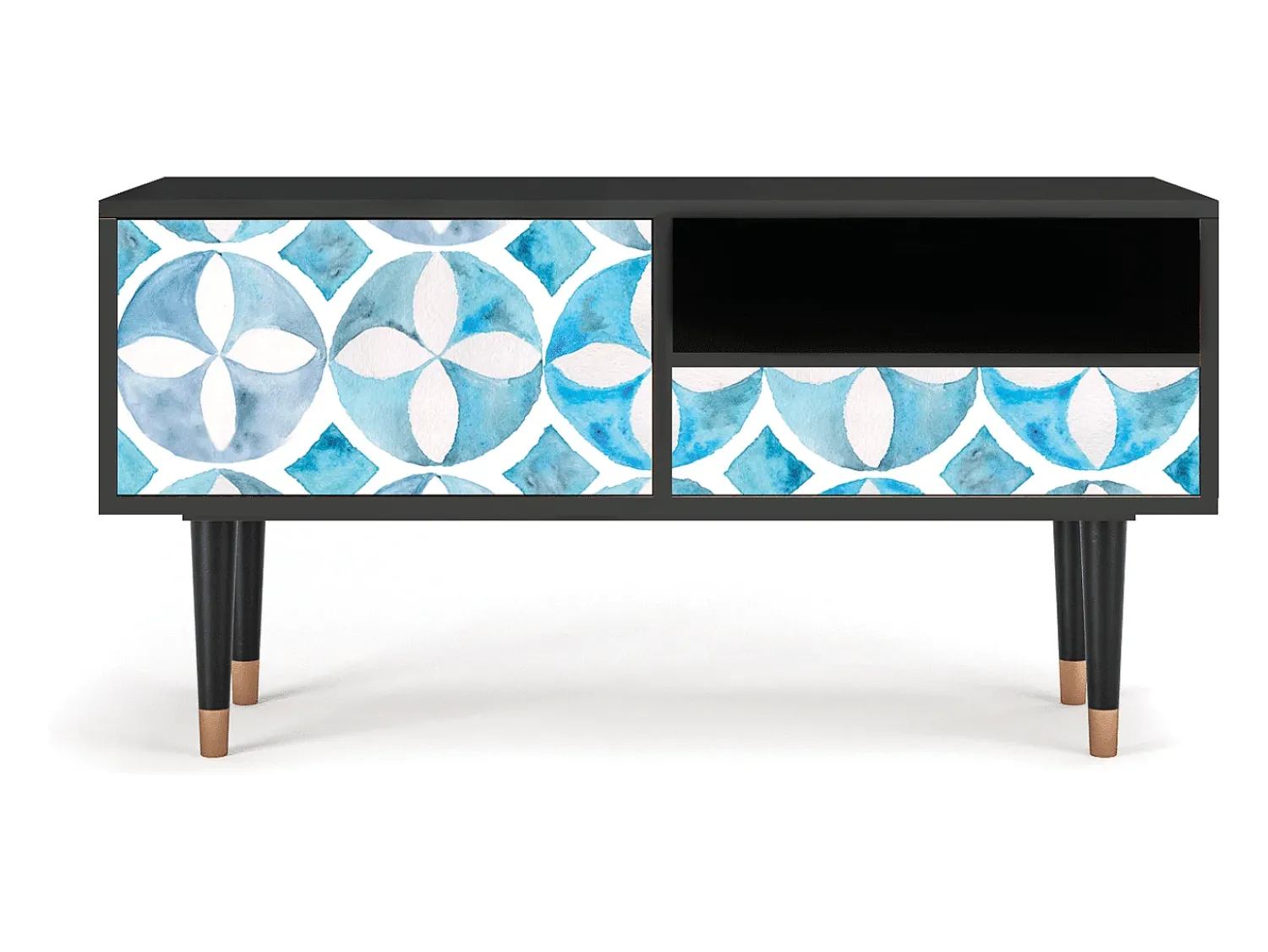 New Mueble de TV - 115х59х48 cm - T3 - Porto Mood, Antracite Cinza antracite