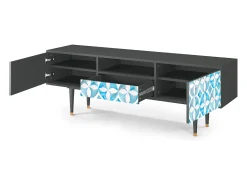New Mueble de TV - 170х59х41 cm - T6 - Porto Mood, Antracite Cinza antracite