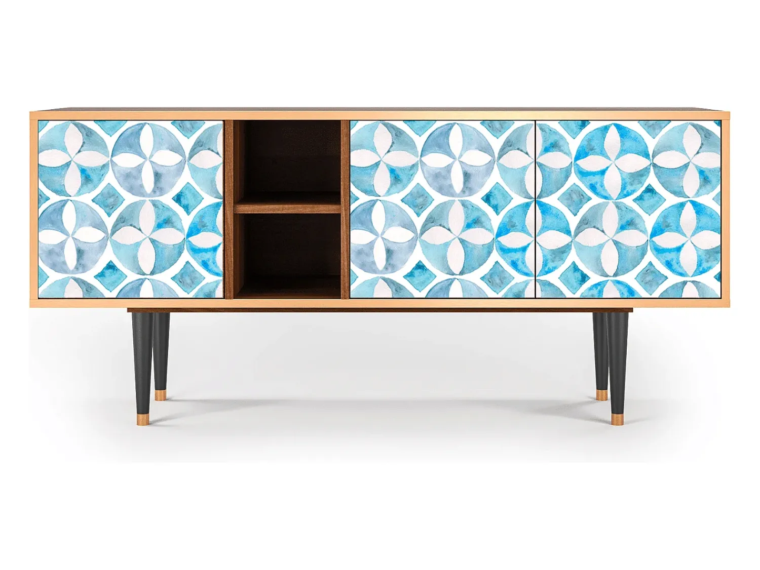 Móvel De Tv* Mueble de TV - 150х69х41 cm - T5 - Porto Mood, Nogueira Castanho