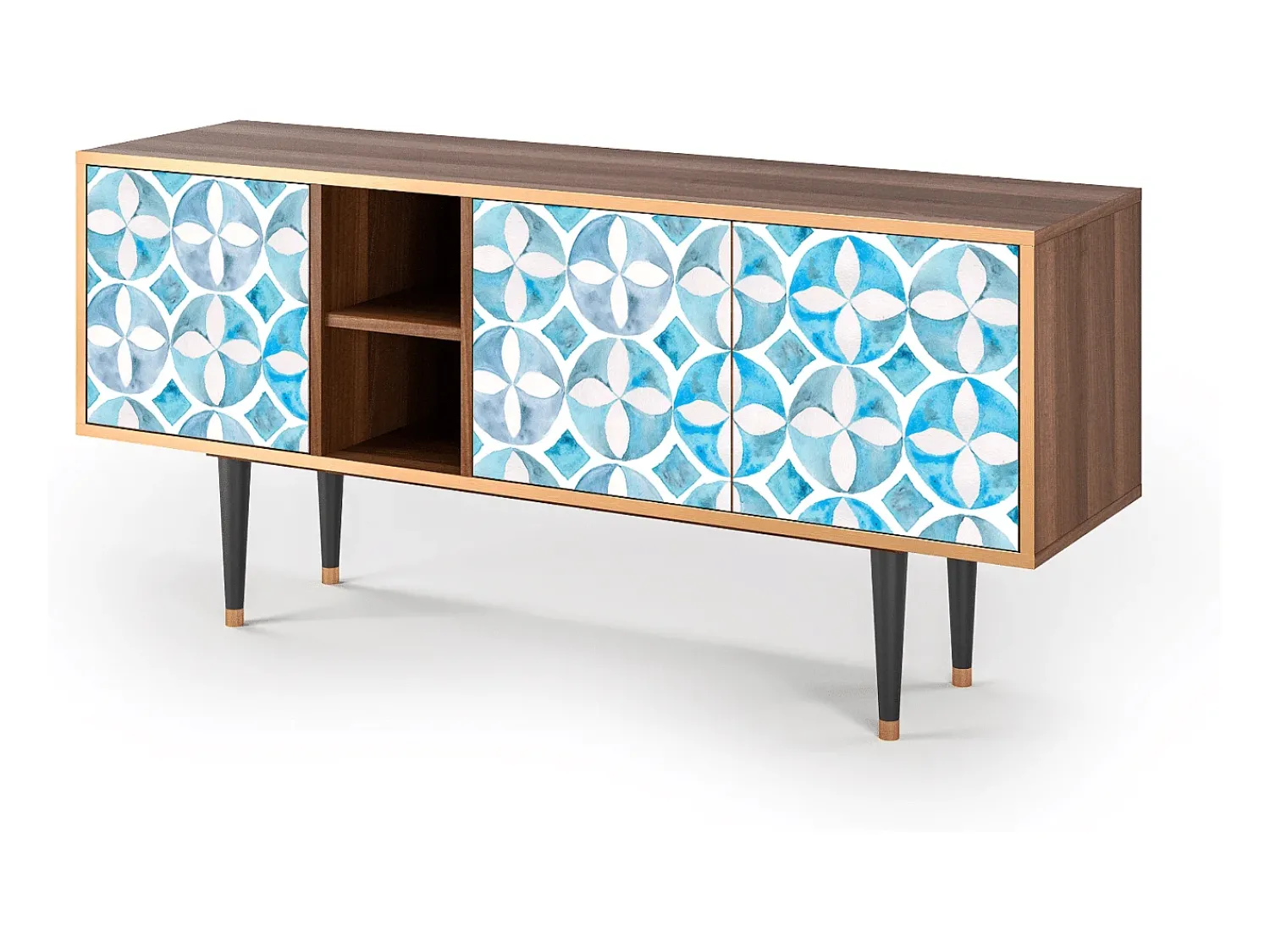 Móvel De Tv* Mueble de TV - 150х69х41 cm - T5 - Porto Mood, Nogueira Castanho