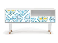 Hot Mueble de TV - 115х59х48 cm - T3 - Portugese tiles, Branco Bege