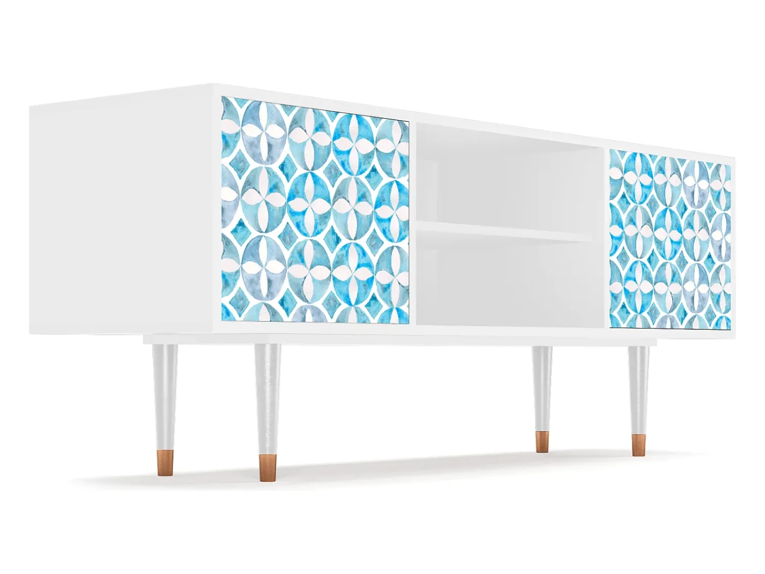 Móvel De Tv| Mueble de TV - 170х69х48 cm - T2 - Porto Mood, Branco Bege