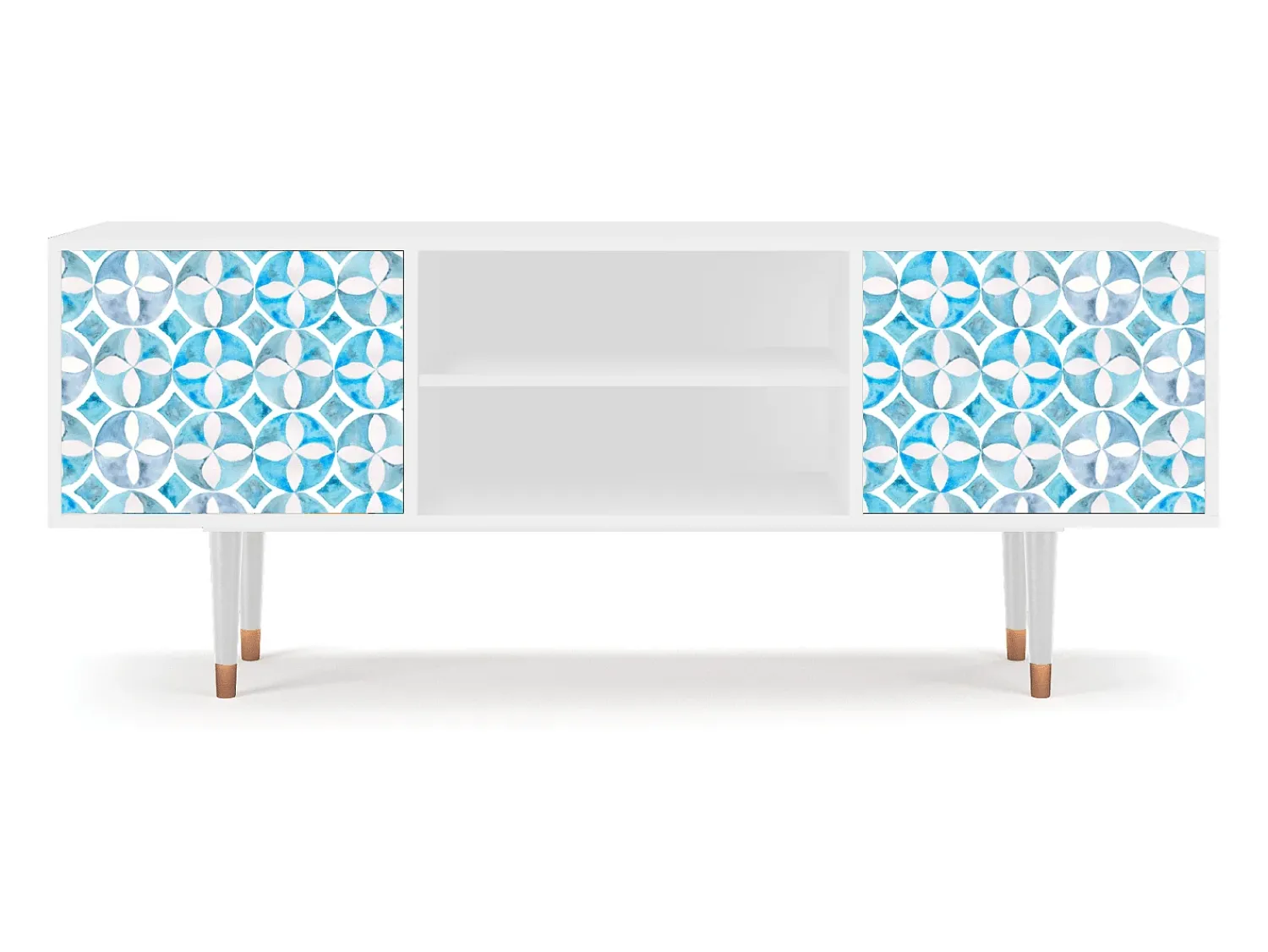 Móvel De Tv| Mueble de TV - 170х69х48 cm - T2 - Porto Mood, Branco Bege