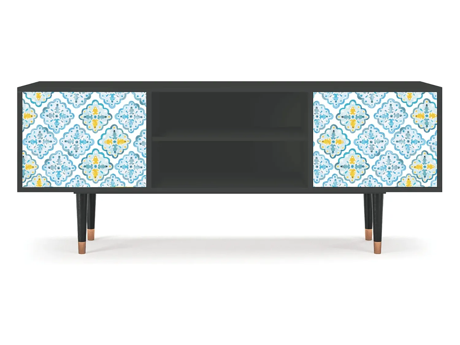 Mueble de TV - 170х69х48 cm - T2 - Portugese tiles, Antracite^ Móvel De Tv